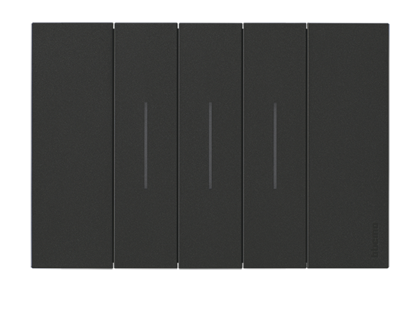 Combinaciones de placas con mecanismos de color NEGRO