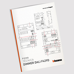 Ficha técnica Dimer Dali F429D​